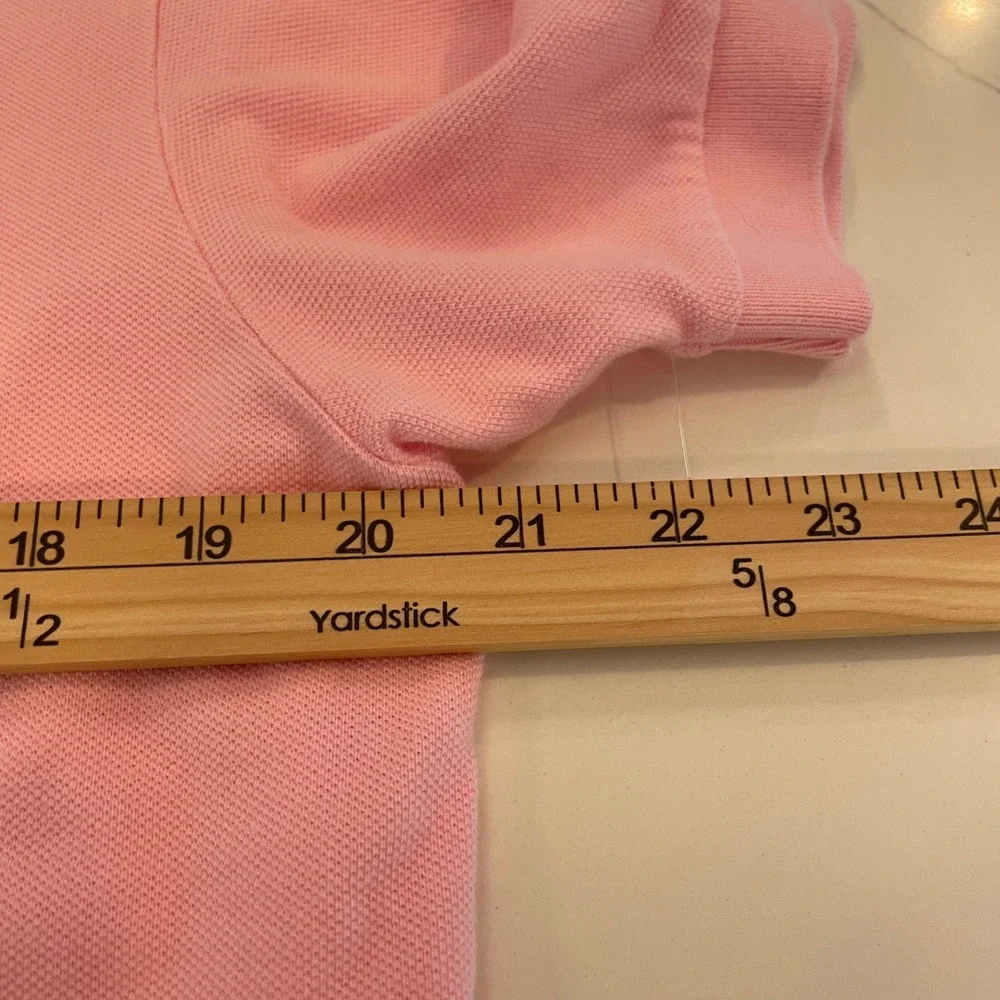 Polo Ralph Lauren Mens Pink Short Sleeve Cotton Pique Polo Shirt Size M